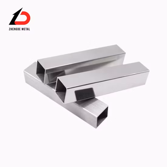 Round Stainless Steel Pipe ASTM A270 A554 SS304 316L 316 310S 440 1.4301 321 904L 201 Square Pipe Inox Ss Seamless Tube