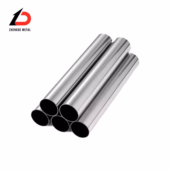 Round Stainless Steel Pipe ASTM A270 A554 SS304 316L 316 310S 440 1.4301 321 904L 201 Square Pipe Inox Ss Seamless Tube