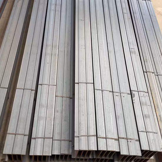 Fabricação de vigas de aço padrão ASTM A572g250 Aço de seção H padrão americano de baixa liga